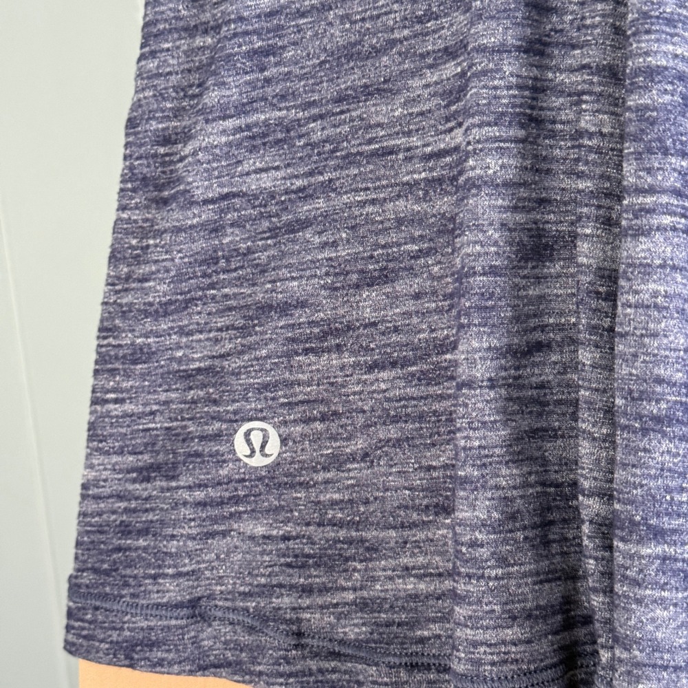 Lululemon Run For Gold Tank‎ Top Built In Bra Racerback Yoga Navy Blue Small - Picture 3 of 5